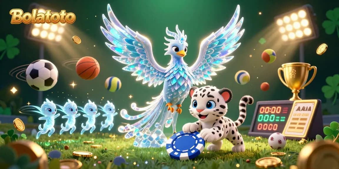 Experience thrilling gameplay at Bolatoto with a vibrant 3D illustration of a fantasy casino scene.
