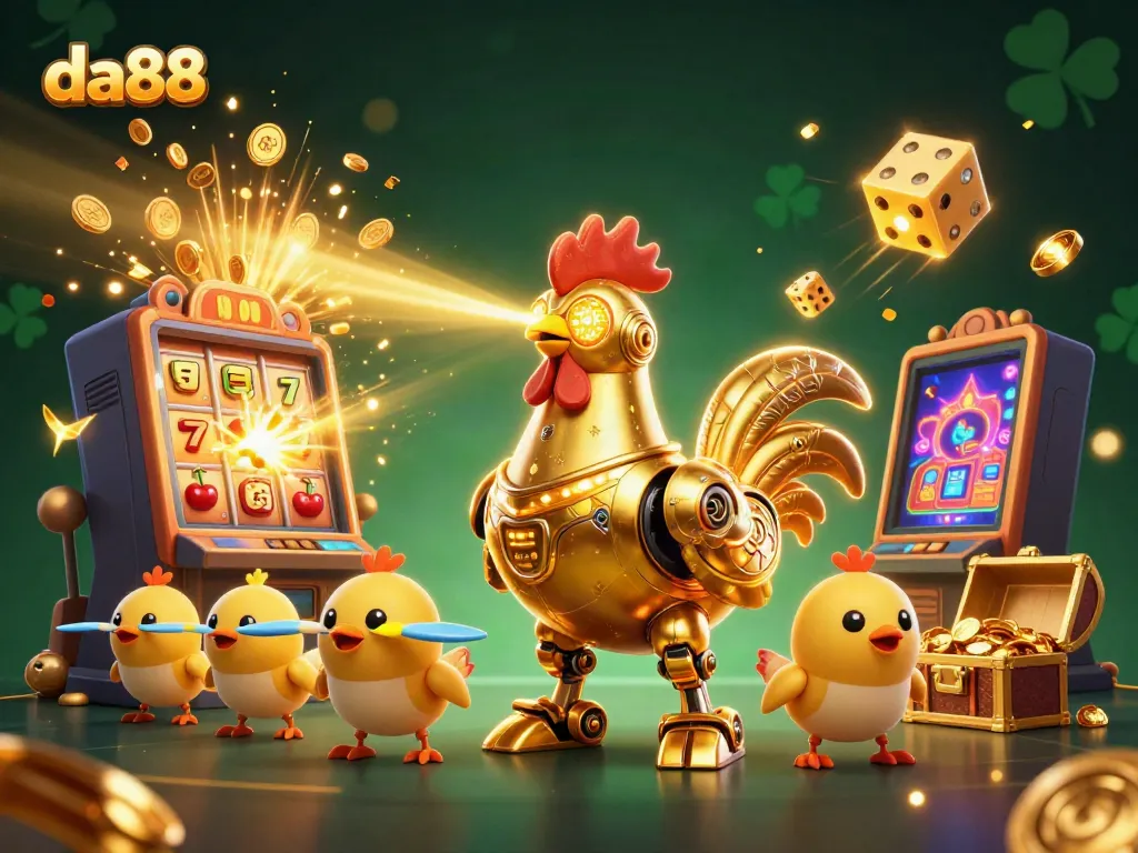 Experience the excitement at da88 with vibrant casino elements and unique characters.