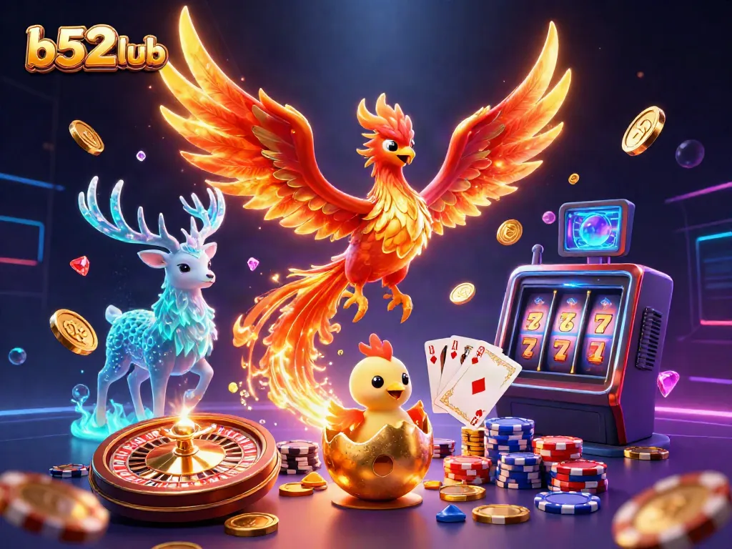 Experience thrilling moments with the b52club featuring phoenix and rich casino elements.
