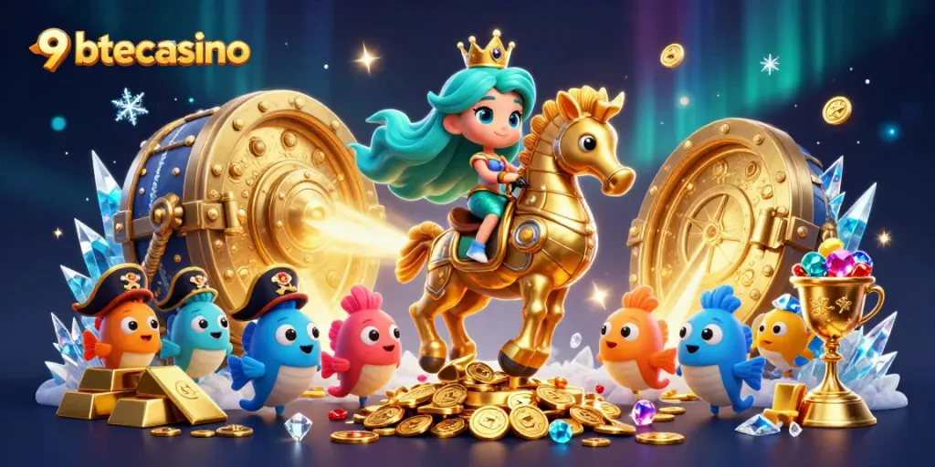 Experience thrilling gameplay at 9betcasino with a vibrant underwater casino adventure featuring magical mermaids and treasures.