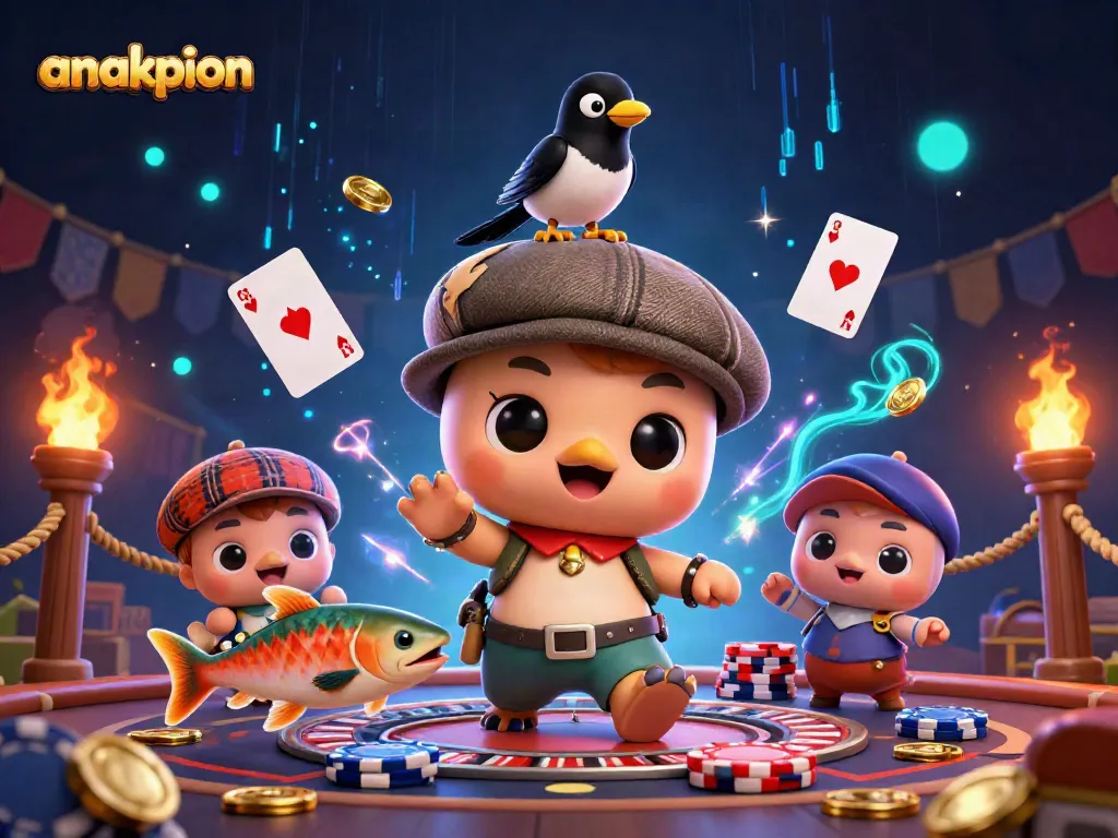 Experience exciting gameplay with anakpion showcasing a lively casino atmosphere featuring vibrant characters and gaming elements.